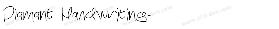 Diamant Handwriting字体转换
